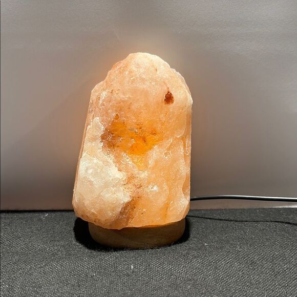 Small Himalayan Salt Lamp - Natural Orange Glow - Picture 1 of 9